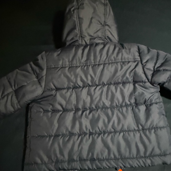 Rothschild Navy Puffer Jacket with Orange Details - Picture 5 of 7